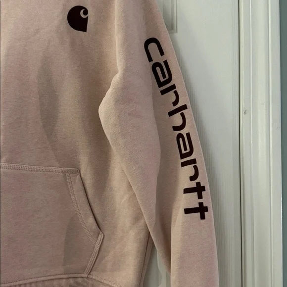 Carhartt Blush Hoodie with Logo - Picture 2 of 7